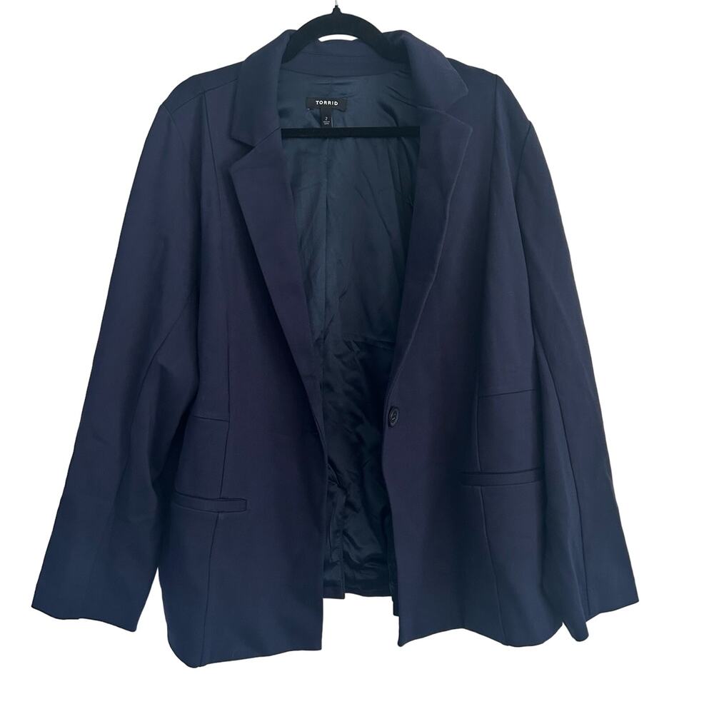 Torrid Navy Blue Jacket Blazer Size 2